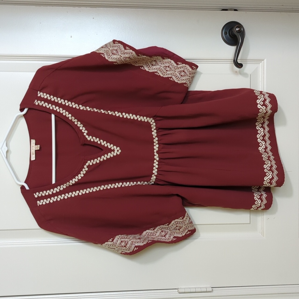Lovely Embroidered Boho Blouse
